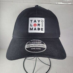 TaylorMade Black Classic Lightweight Adjustable Performance Golf Hat One Size